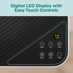 Portable Air Conditioner 10000 BTU Efficient Cooling Dehumidifier White