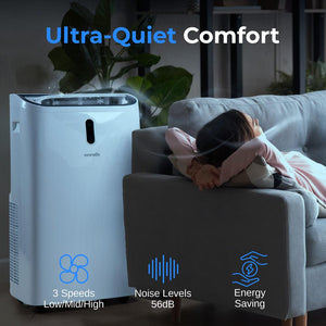 Portable Air Conditioner - 12000 Btu Cooling Capacity (Ashrae) Compact Home A/C Cooling Unit With Built-In Dehumidifier & Fan Modes, Includes Window Mount Kit (White)