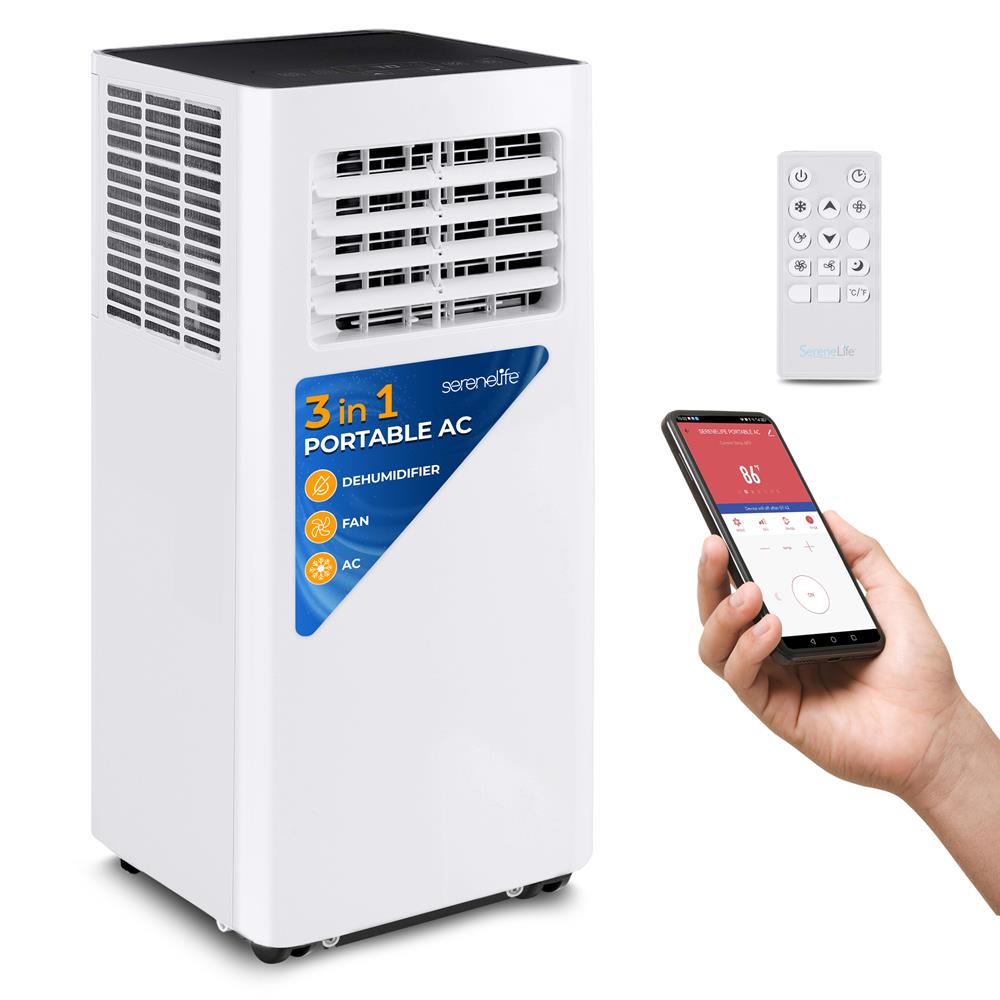 Portable Air Conditioner - Compact Home A/C Cooling Unit With Built-In Dehumidifier & Fan Modes, Includes Window Mount Kit (8,000 Btu)