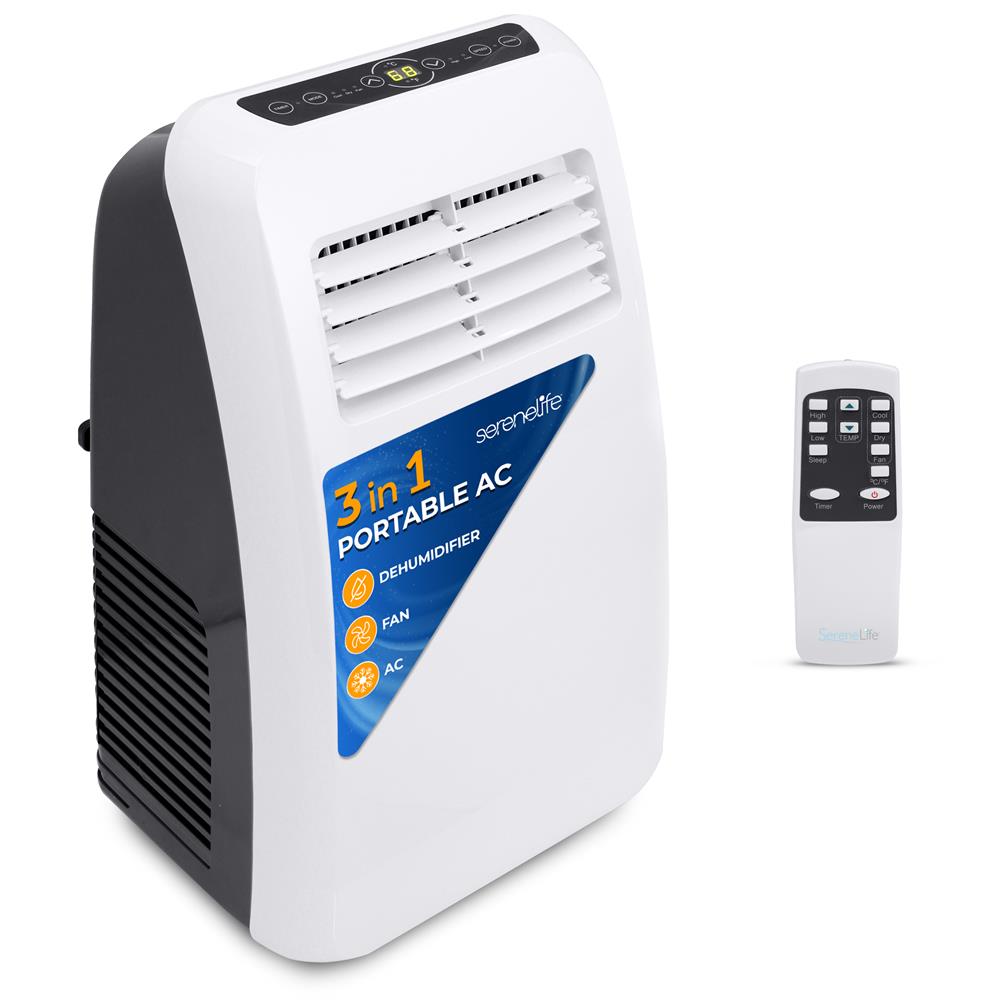 Portable Air Conditioner - Compact Home Ac Cooling Unit With Built-In Dehumidifier & Fan Modes, Includes Window Mount Kit (8,000 Btu)