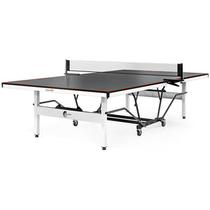 Indoor Table Tennis Table - Durable MDF, Foldable, Matte Grey Finish