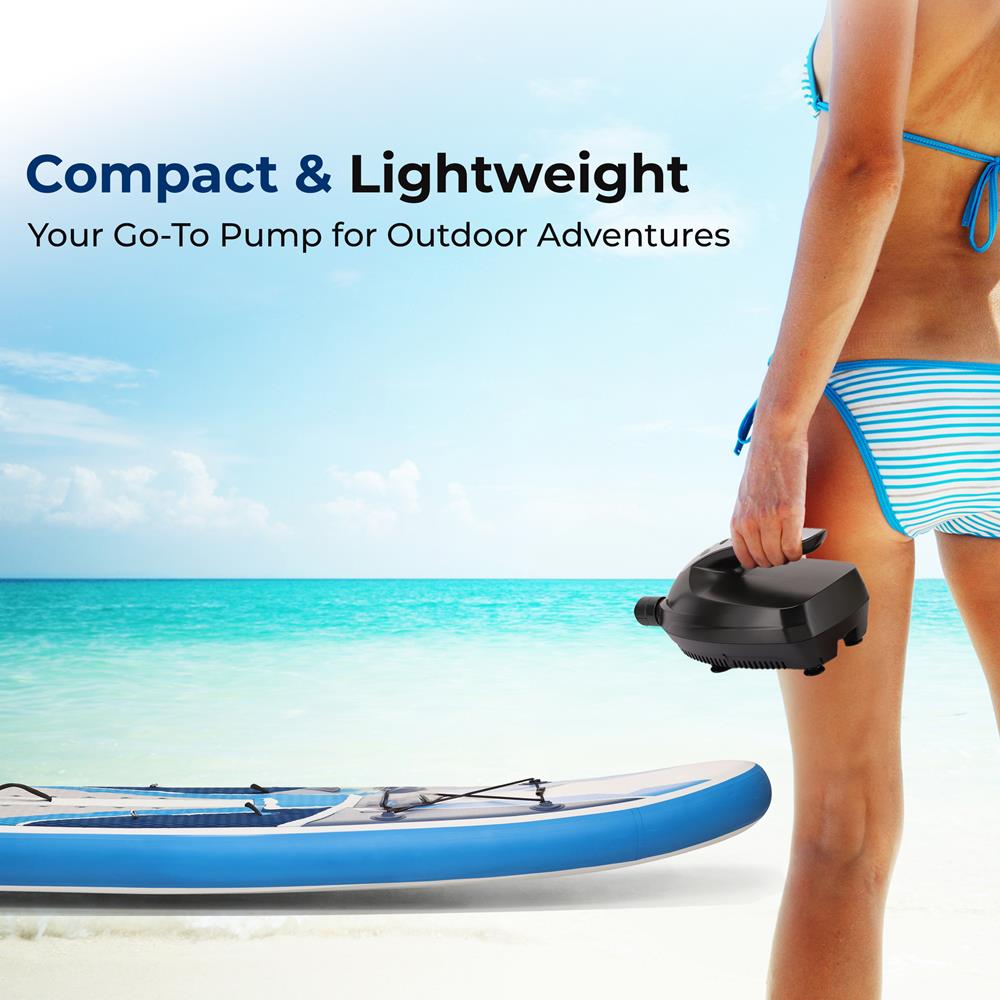 Inflatable Paddle Board Pump 20PSI High Pressure 12V DC Electric Air Pump