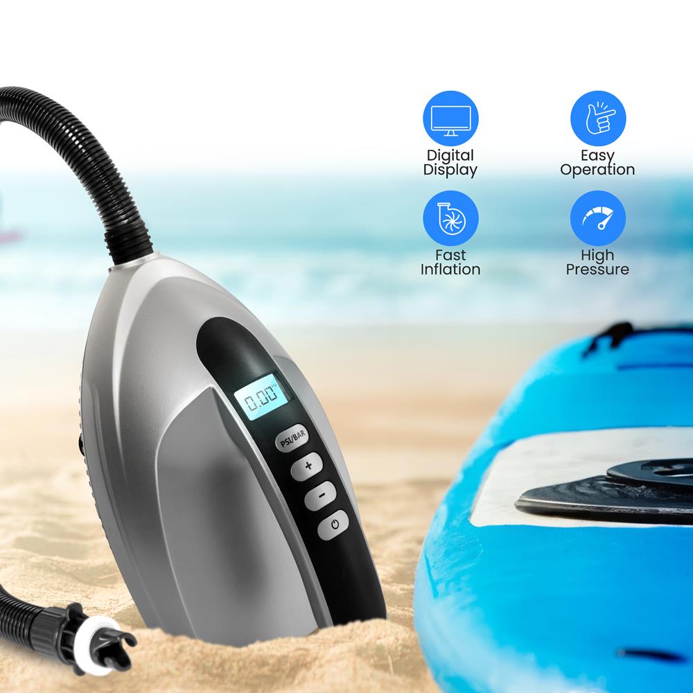 Electric Air Pump Compressor / Inflator (For Sup (Stand Up Paddle-Boards & Water Sport Pool Inflatables)