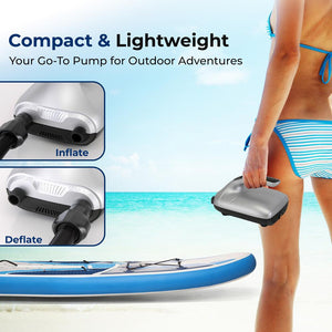 Electric Paddle Board Pump - Fast Inflation, 20 PSI, LCD Display
