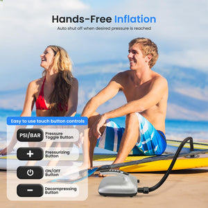 Electric Air Pump Compressor / Air Inflator& Air Deflator (For Sup Stand-Up Paddle-Boards & Water Sport Pool Inflatables)