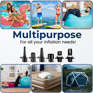 Electric Paddle Board Pump - Fast Inflation, 20 PSI, LCD Display