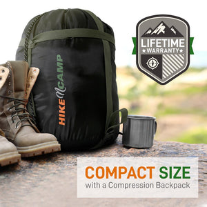 Double Sleeping Bag w/ 2 Pillows, Waterproof, Lightweight, Camouflage