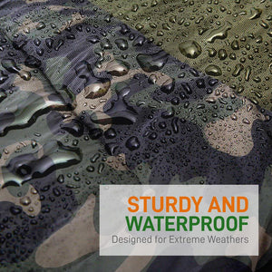 Double Sleeping Bag w/ 2 Pillows, Waterproof, Lightweight, Camouflage
