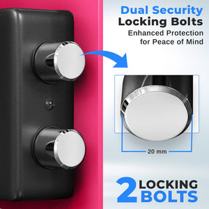 Electronic Safe Box, Secure Storage, Digital Lock, Pink