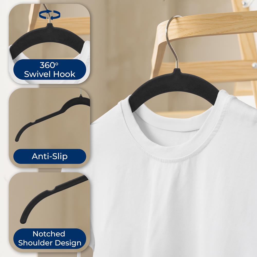 30-Piece Velvet Hangers