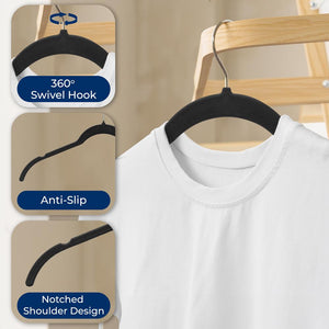 30-Piece Velvet Hangers