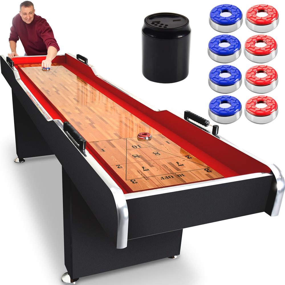 Shuffleboard Table 9ft Smooth Poly Surface Fast Puck Action