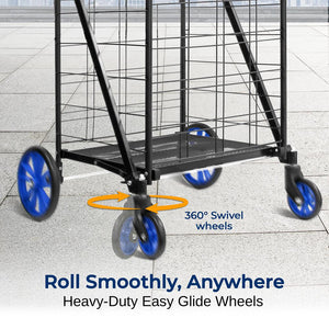 Collapsible Utility Cart - Compact Folding Portable