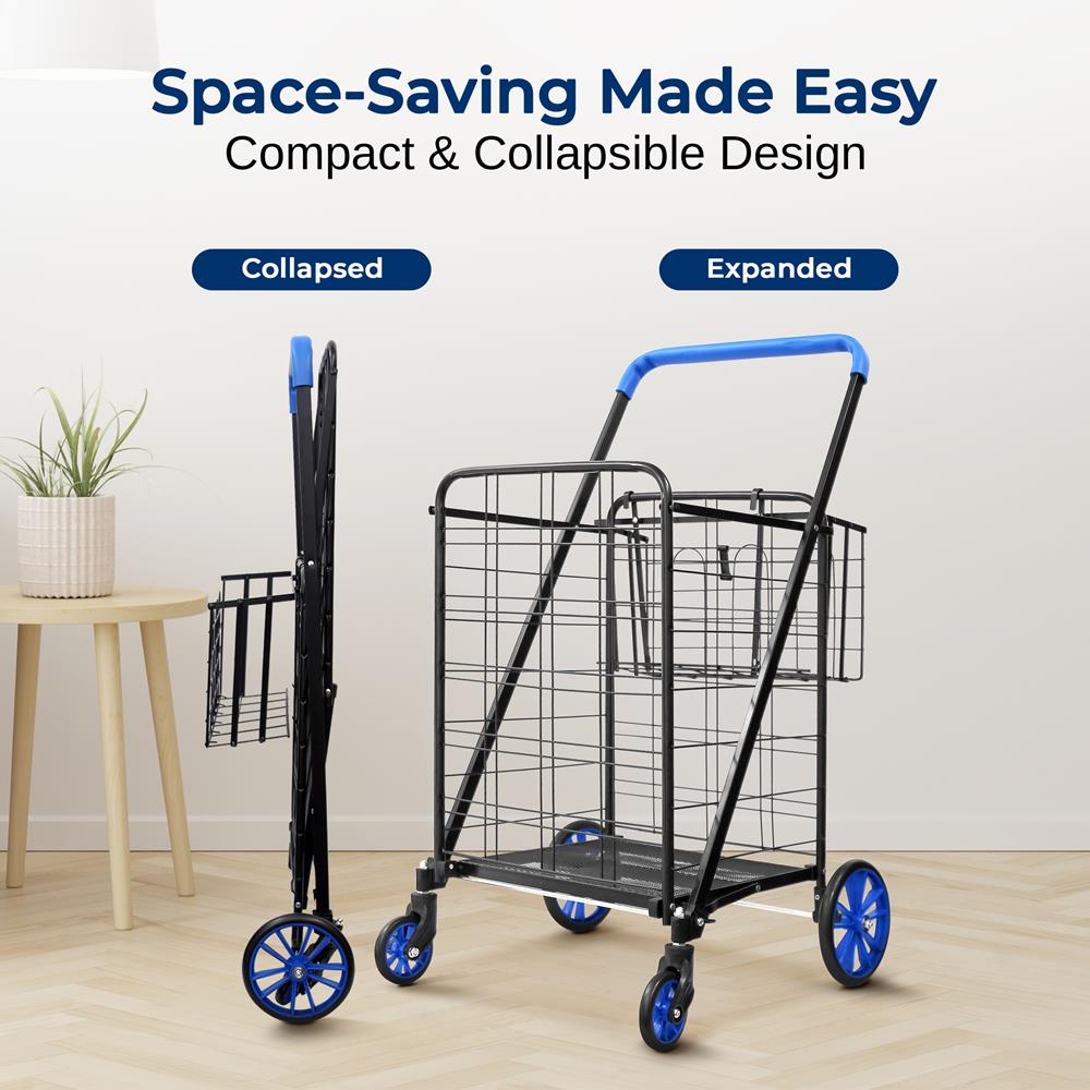 Collapsible Utility Cart - Compact Folding Portable