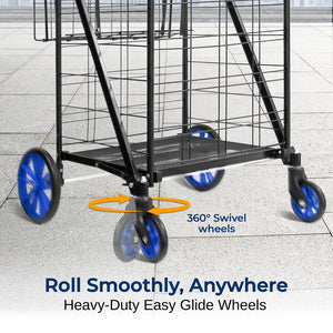 Collapsible Utility Cart - Compact Folding Portable