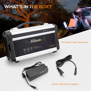 Portable Power Generator - Rechargeable Battery Pack Power Supply, Solar Panel Compatible (60,000Mah Capacity)