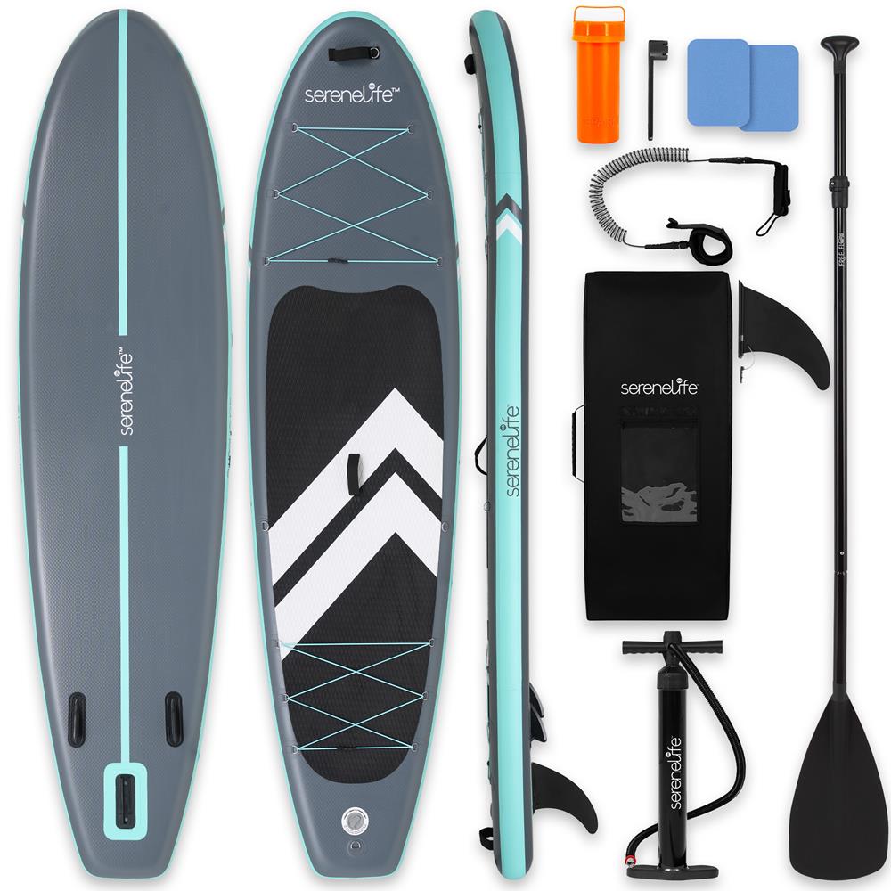 Inflatable Paddleboard, Stable Design, Non-Slip Deck, Blue