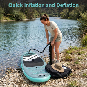 Inflatable Paddleboard, Stable Design, Non-Slip Deck, Gray