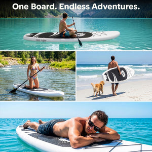 Inflatable Paddle Board, Stable Design, 3 Fins, Non-Slip Deck, 10'6"