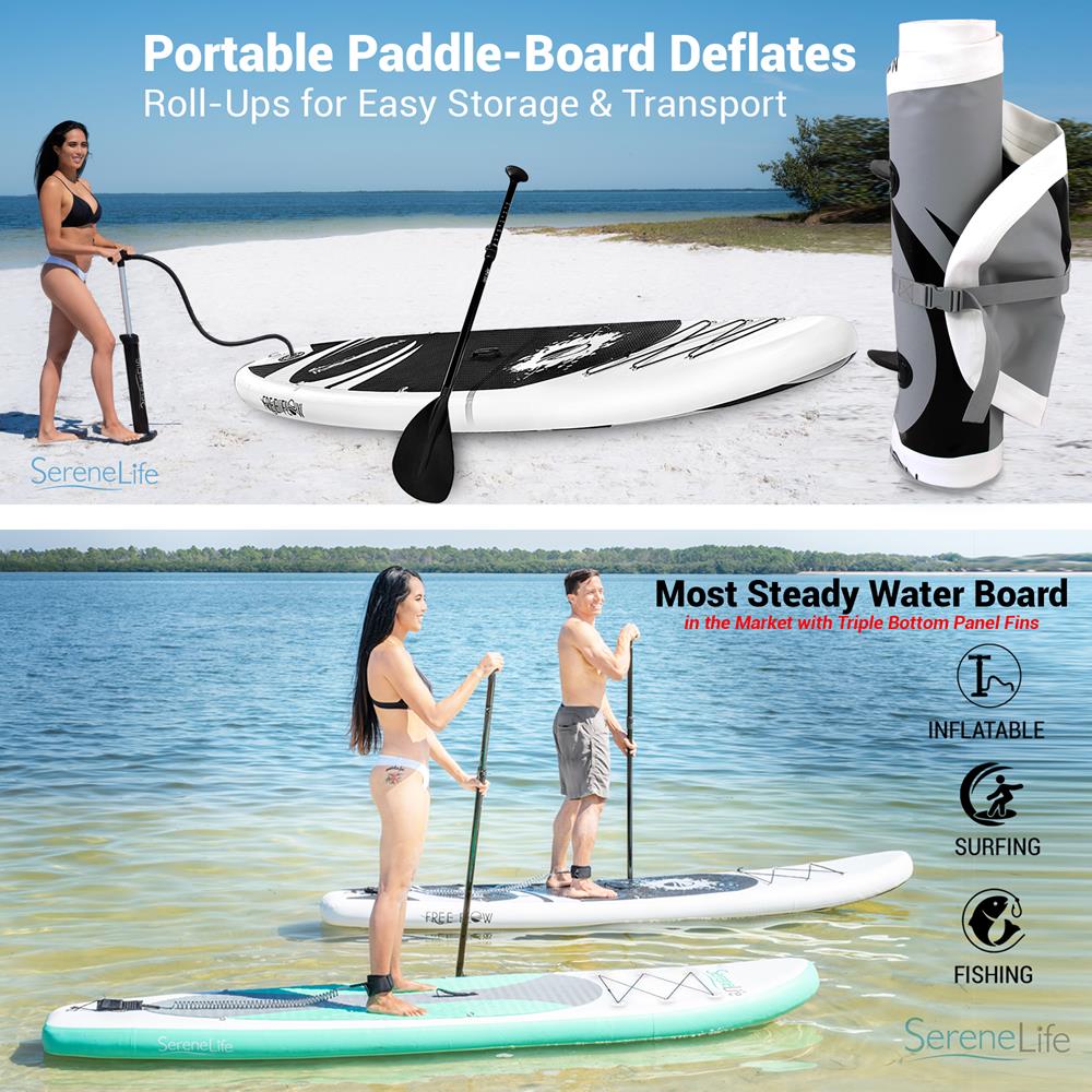 Free Flow Paddleboard Sup - Stand Up Water Paddle-Board (11’ Ft.)