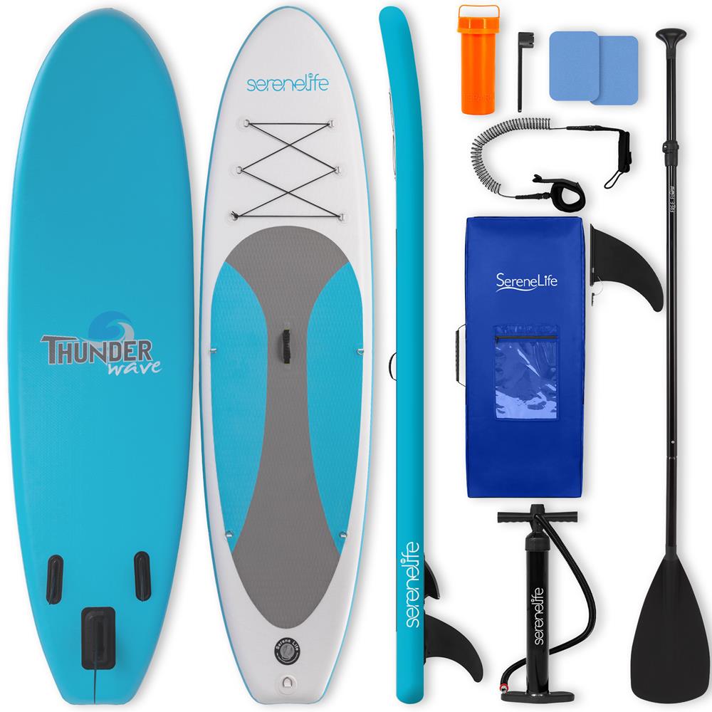 Inflatable Paddle Board, Stable Design, Non-Slip EVA Deck Pad