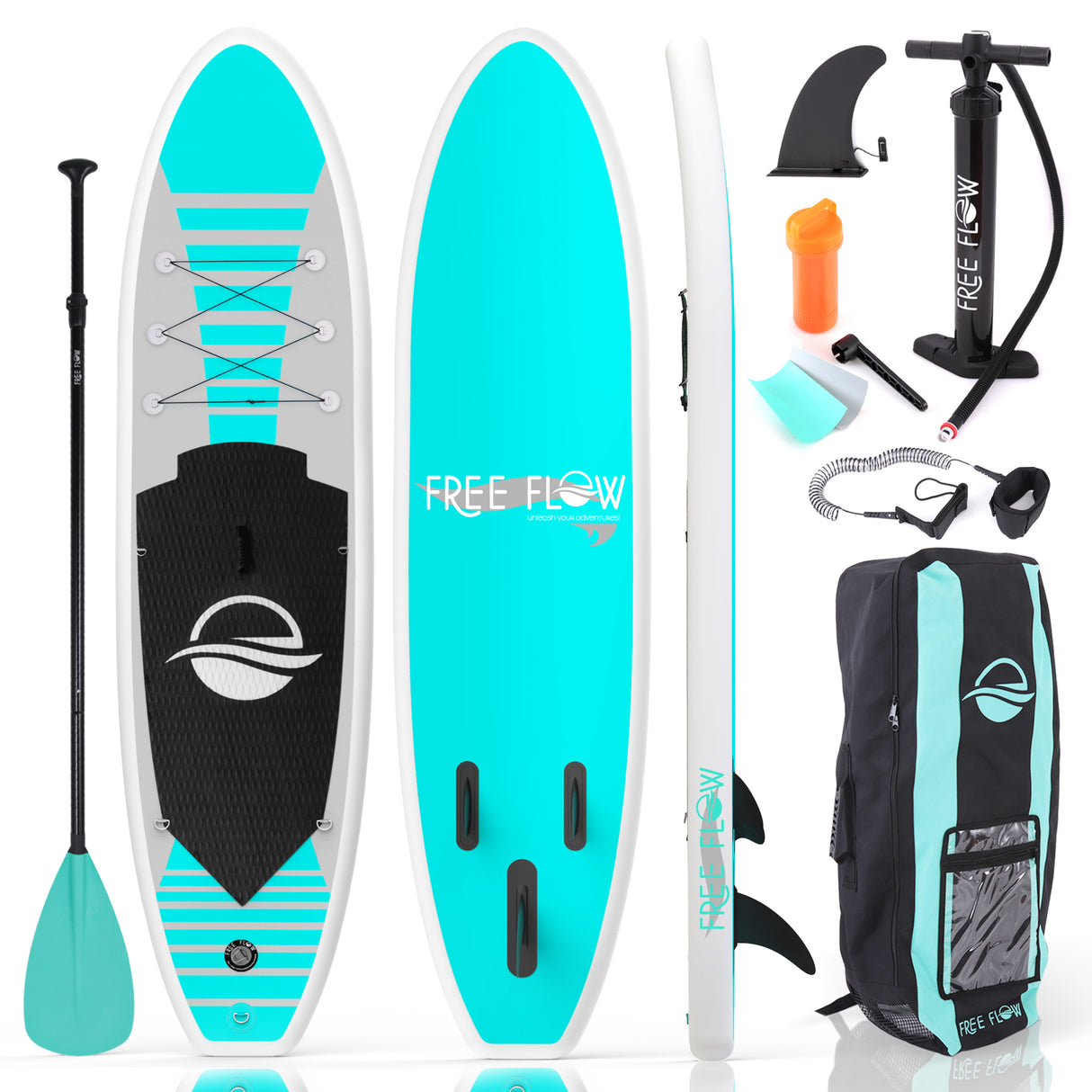 Free-Flow Inflatable Sup - Stand Up Water Paddle-Board