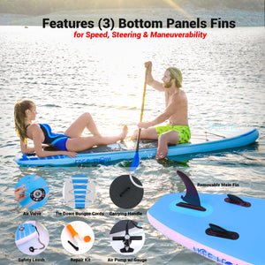 Free-Flow Inflatable Sup - Stand Up Water Paddle-Board