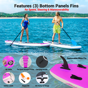 Free-Flow Inflatable Sup - Stand Up Water Paddle-Board