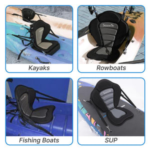 Detachable Paddle-Board Seat, Form-Fitting, Polyester & EVA
