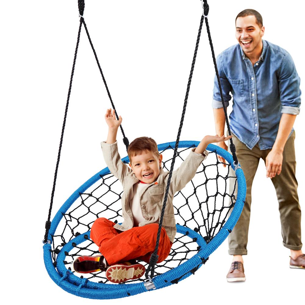 Spider Web Swing - Indoor/Outdoor Hanging Rope Swinging Seat Spinner