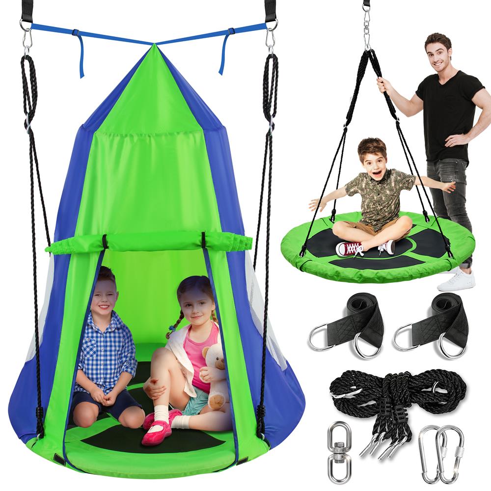 Indoor Hammock Pod Hanging Chair Kids Cozy Hanging Pod Light Up