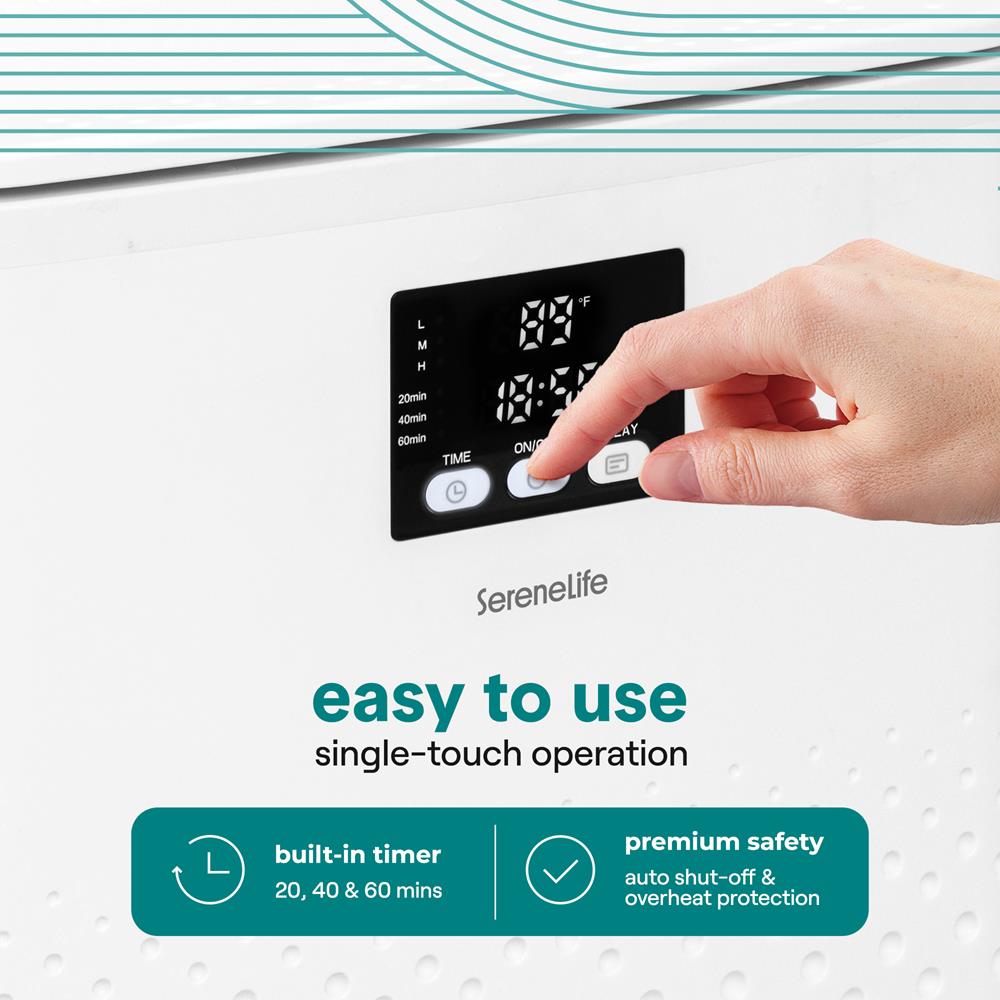 Rectangular Towel Warmer Bucket - Large Capacity Single Touch Towel & Blanket Warmer (White)