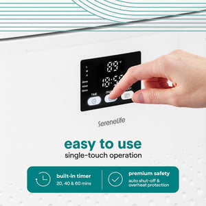 Rectangular Towel Warmer Bucket - Large Capacity Single Touch Towel & Blanket Warmer (White)