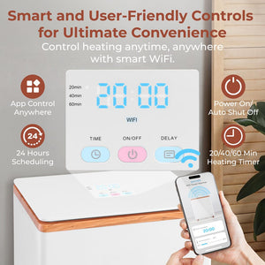 WiFi Towel Warmer - Spa Comfort, Auto Shut-Off, Stainless, Natural