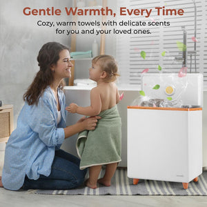 WiFi Towel Warmer - Spa Comfort, Auto Shut-Off, Stainless, Natural