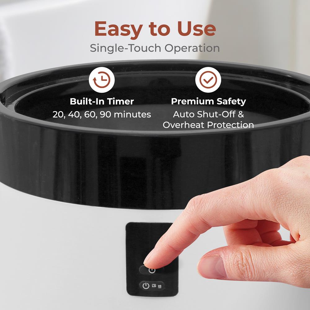 Towel Warmer Bucket, Auto Shut-Off, 12L Capacity, Adjustable Timer