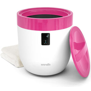 Bucket Towel Warmers With Customized Fragrances For Spa And Bathroom, Timer 20/40/60/90 Minutes, Fits 1 Large Towel, Blanket, Bathrobe, Pjs (Pink)