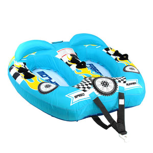 Watersports Towable Booster Tube - Sports Towable Wild Wing Front Tow Point Inflatable Raft, Made Of 420D Nylon With Pu Coating, Towable Tube With Room For One Or Two Riders