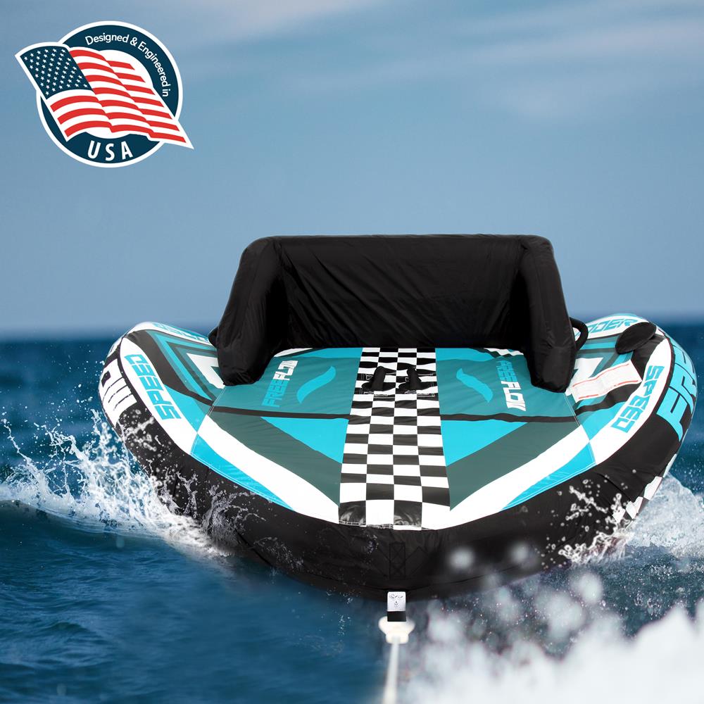 Heavy-Duty Inflatable Towable Booster Tube - Sports Towable Front Tow Point Inflatable Raft, Heavy Gauge & Durable Build, Inflatable Float Tube