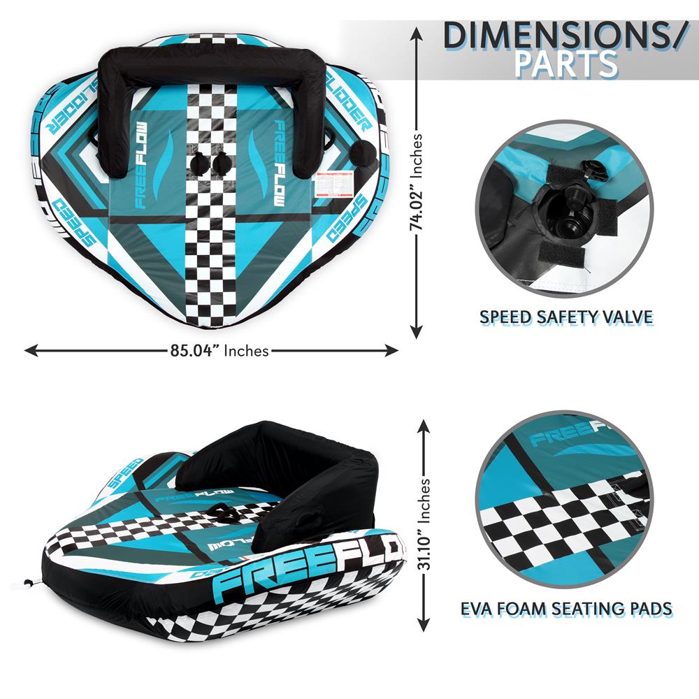 Heavy-Duty Inflatable Towable Booster Tube - Sports Towable