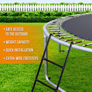 Trampoline Access Safety Ladder (For Serenelife Outdoor Trampoline Models: Sltra12Bl)