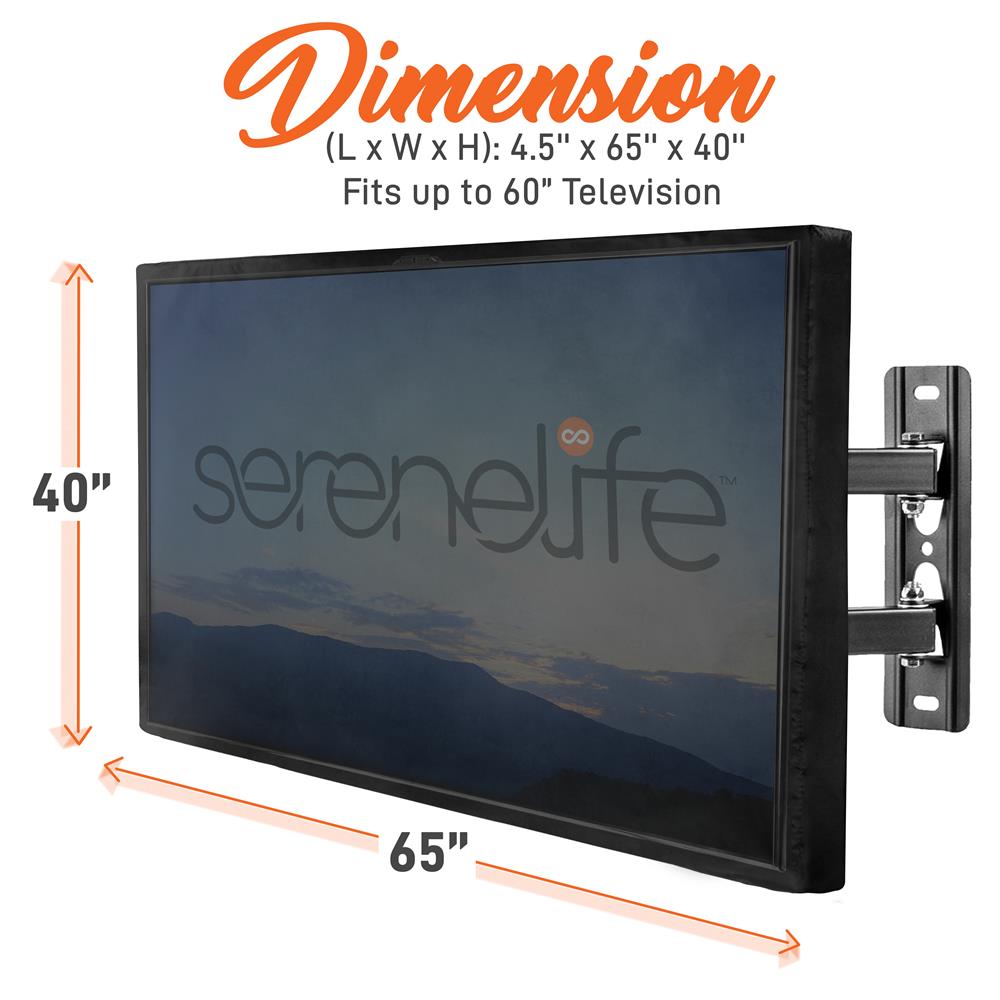 Waterproof TV Cover 60-70" - Weatherproof, Dustproof, Remote Pocket