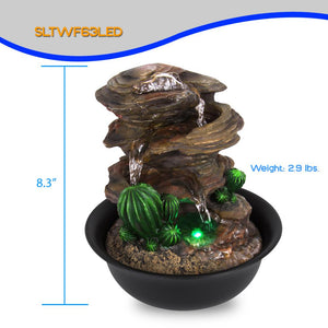 Water Fountain - Relaxing Tabletop Water Feature Decoration