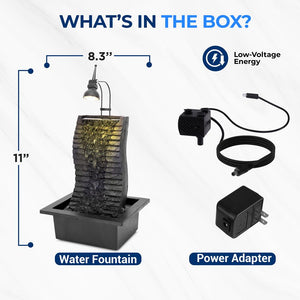 Decorative Tabletop Led Water Fountain