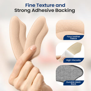 Heel Pad Inserts | Relieve Heel Pain | Sponge Cushion | Black & Apricot