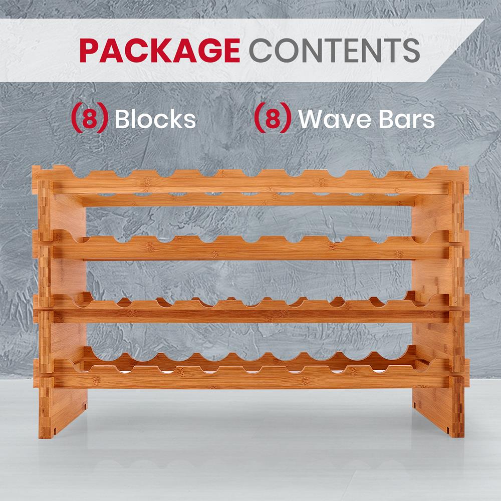 SereneLife Wine Storage Rack - Thumbnail 3