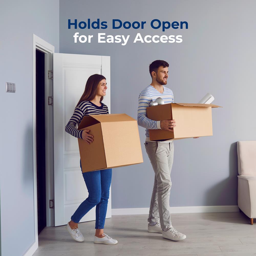 Hydraulic Door Stopper - Noiseless, Easy Install, Carbon Steel