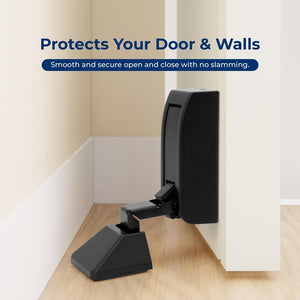 Hydraulic Door Stopper - Noiseless, Easy Install, Carbon Steel